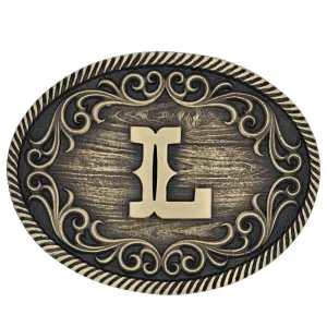 Filigree Initial L Attitude Belt Buckle