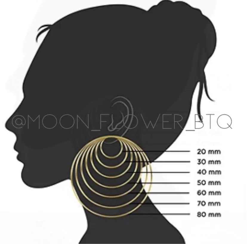 Gold CZ Hoop Earring