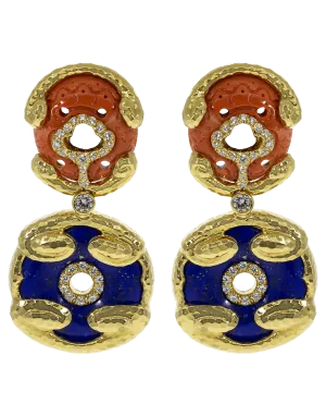 Scroll Disk Earrings