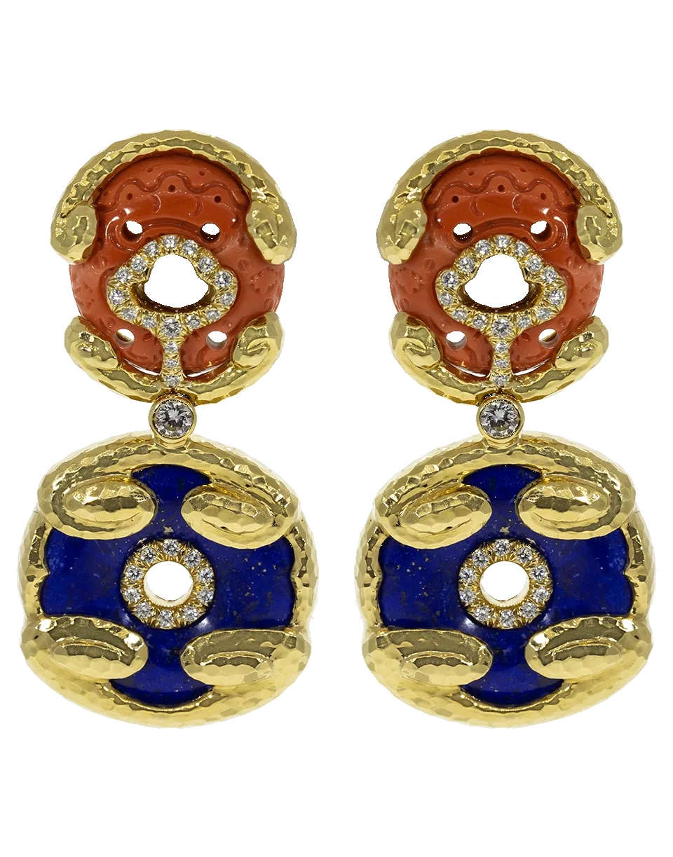 Scroll Disk Earrings