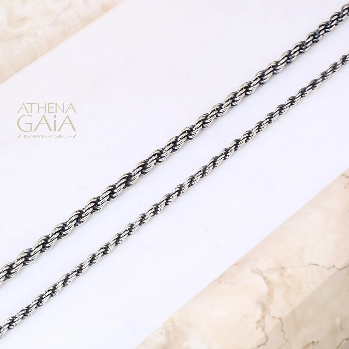 Sterling Silver Rope Chain