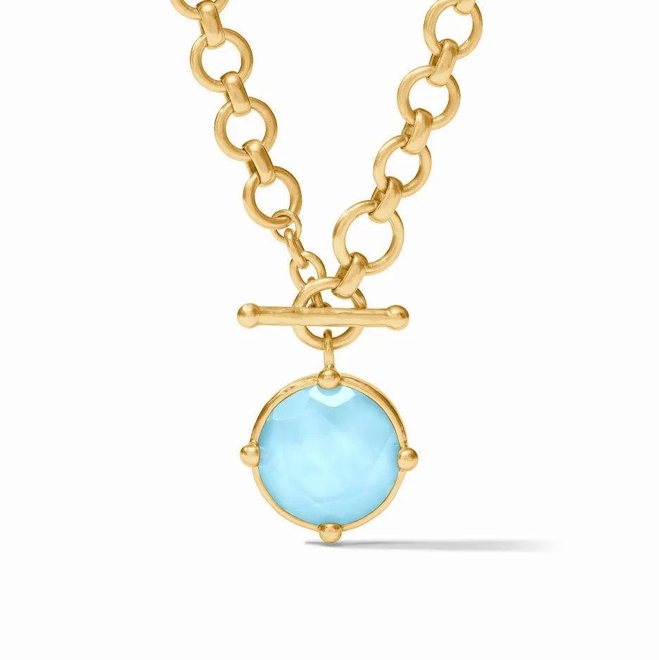 The Honeybee Demi Necklace in Capri Blue